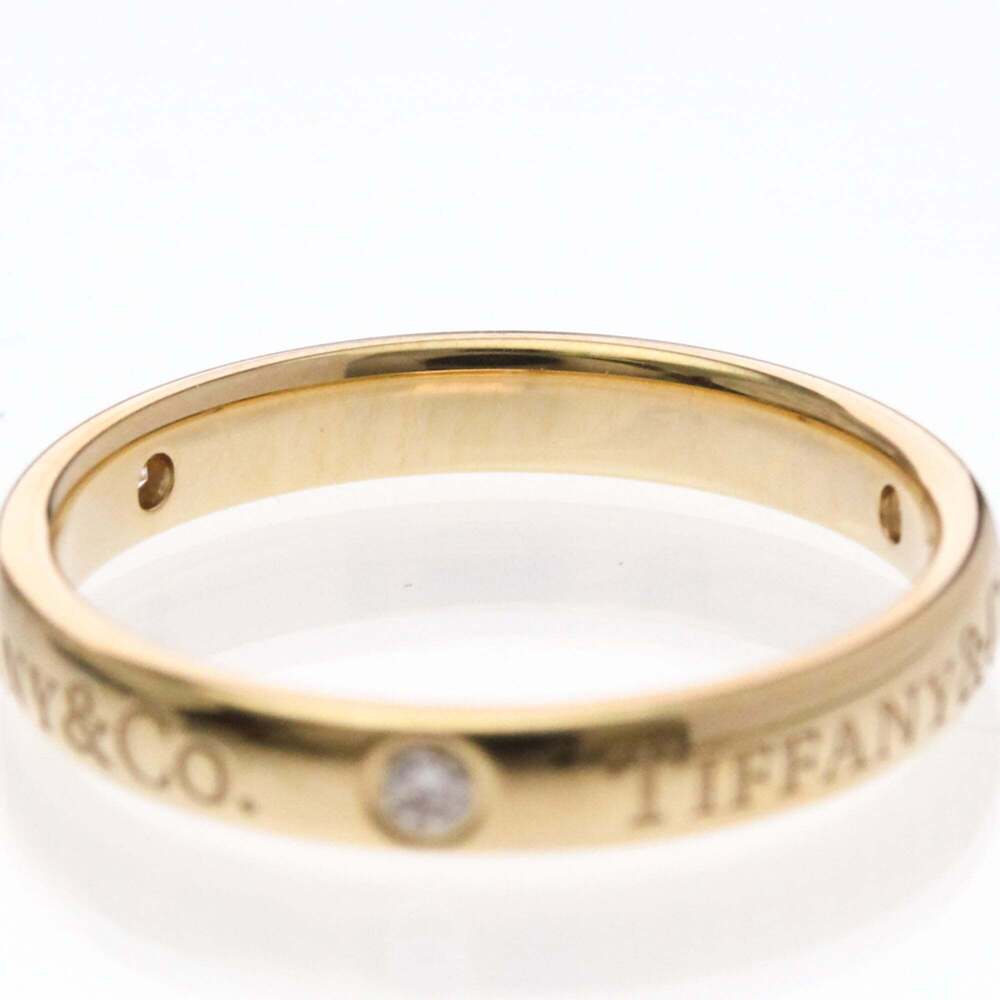 TIFFANY 18k Gold Diamond Ring - Picture 6 of 10